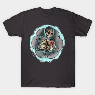 Skeleton and mushroom T-Shirt